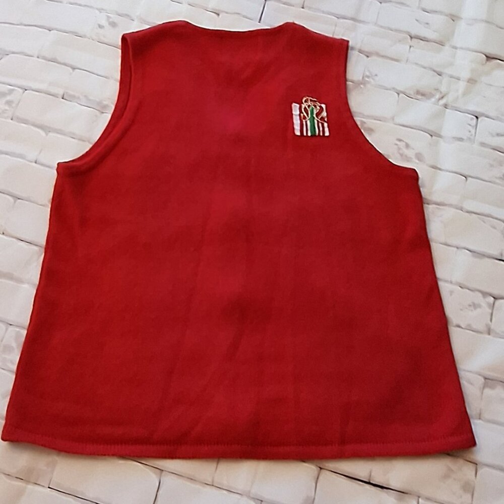 Heirloom Collectibles women's vintage Christmas sweater vest. - Picture 3 of 8
